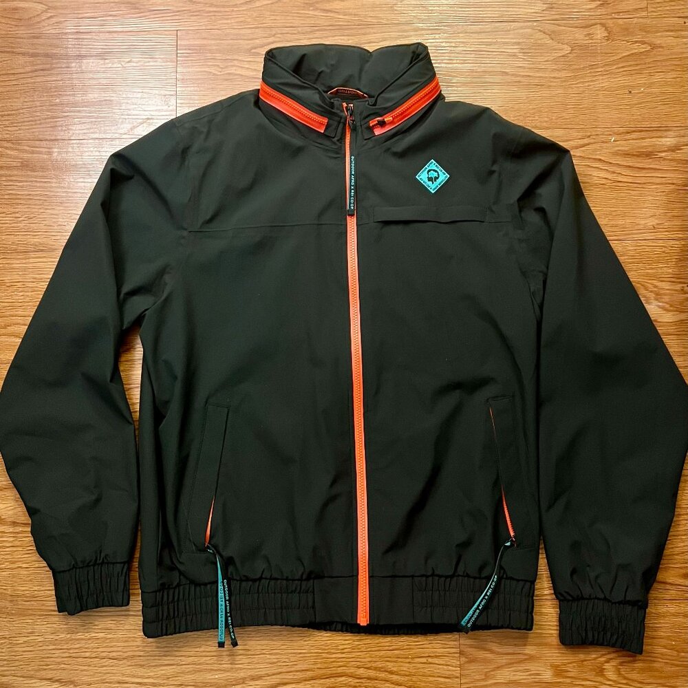 REI x Outdoor Afro Shell Jacket Men’s Large – Waterproof Hooded Hiking Trail